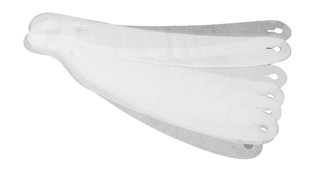 203213 – RACEQUIP Helmet Tear Off, For Use With Racequip Full Face Helmets 3 Millimeter Thickness Clear Set Of 10